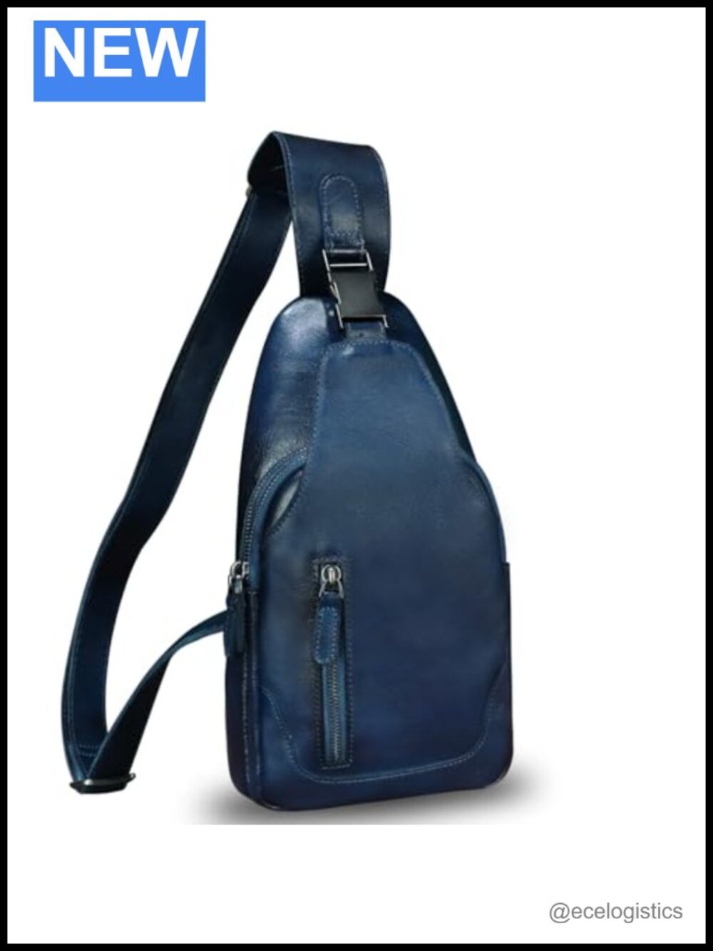 Genuine Leather Sling Bag Crossbody Backpack Shoulder Purse